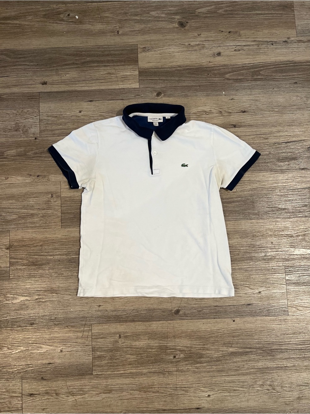 Lacoste Men's Classic Fit Contrast Collar Polo Size 4